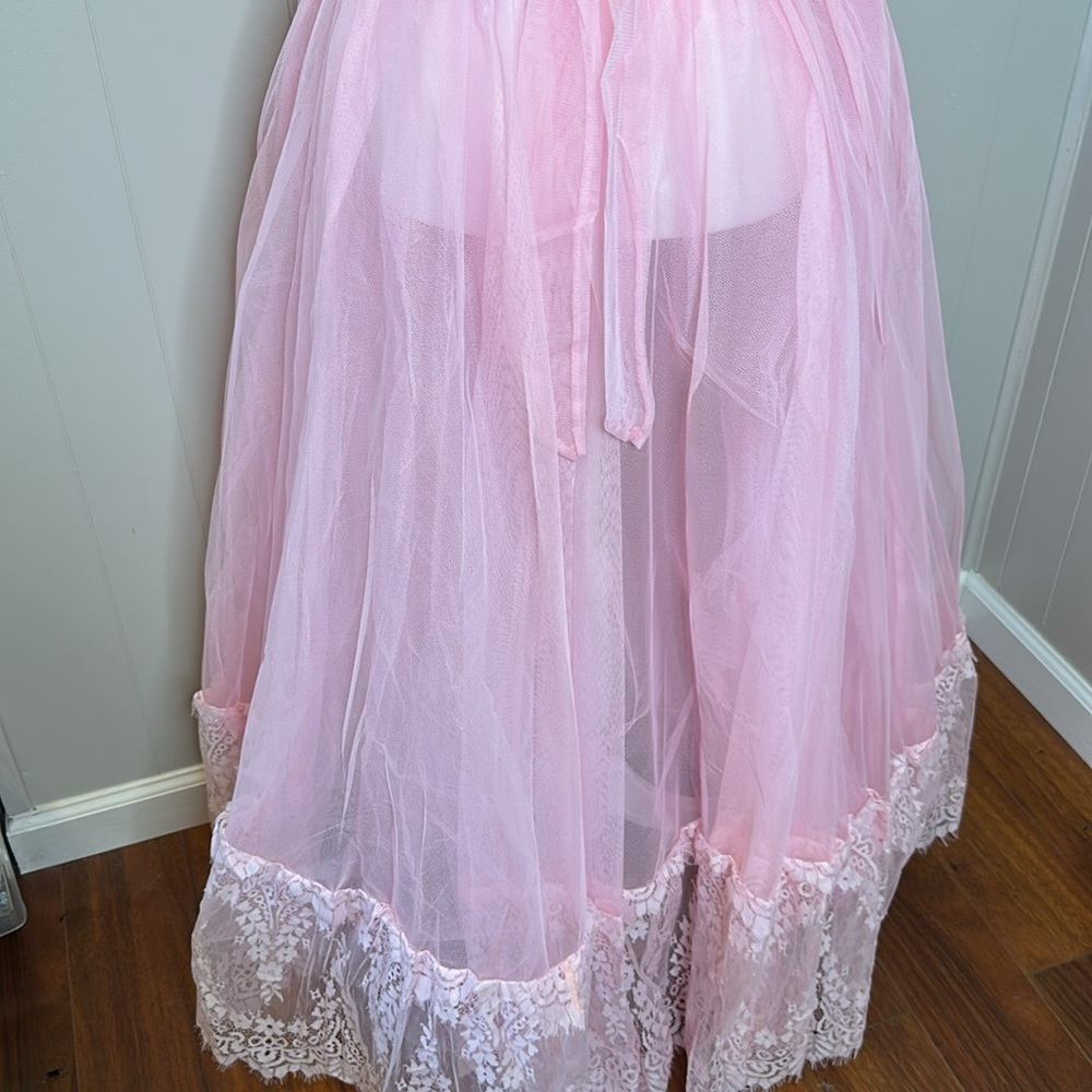 NWT Dolls Kill Widow Dance With Death Sleeveless Maxi Dress - Pink - Picture 15 of 16